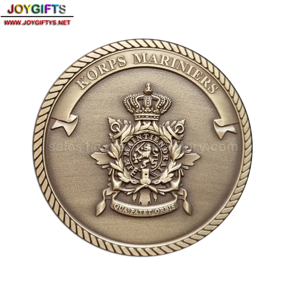 Antique Gold Challenge Coin — view 2