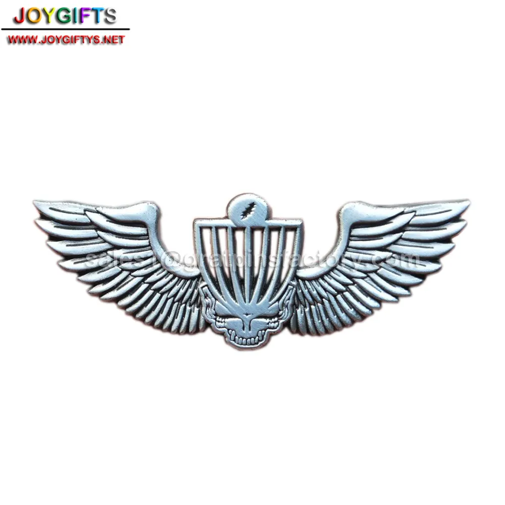Antique Silver 3D Enamel Pin